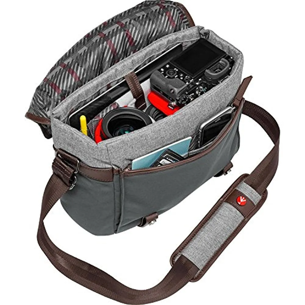 Manfrotto Windsor Camera Messenger Bag | Small, Gray