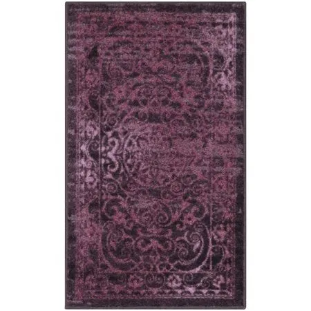 Medallion Textured Print Area Rug and Runner Collection