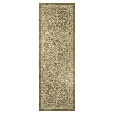 Medallion Textured Print Area Rug and Runner Collection