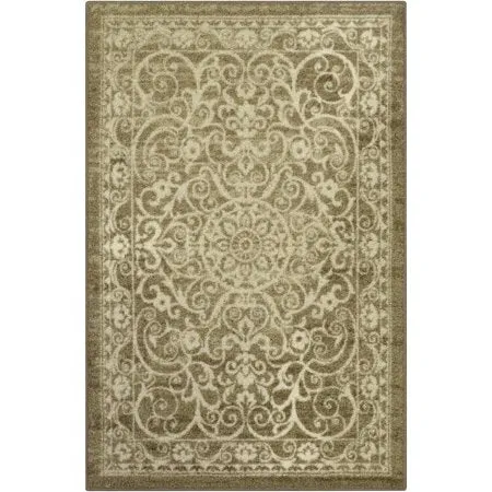 Medallion Textured Print Area Rug and Runner Collection