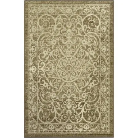 Medallion Textured Print Area Rug and Runner Collection