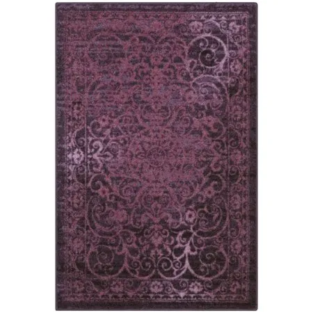 Medallion Textured Print Area Rug and Runner Collection