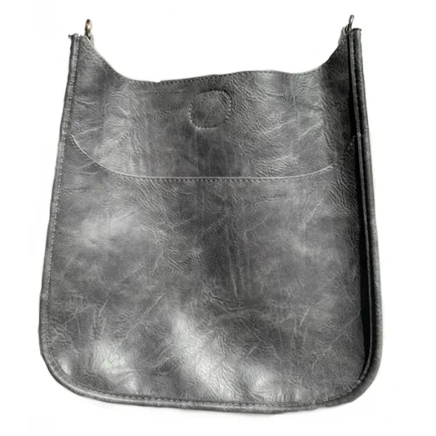 Medium Vegan Messenger Bag- No Strap