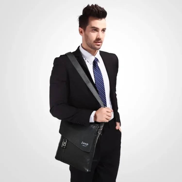 Men's Leather Waterproof Shoulder Bag