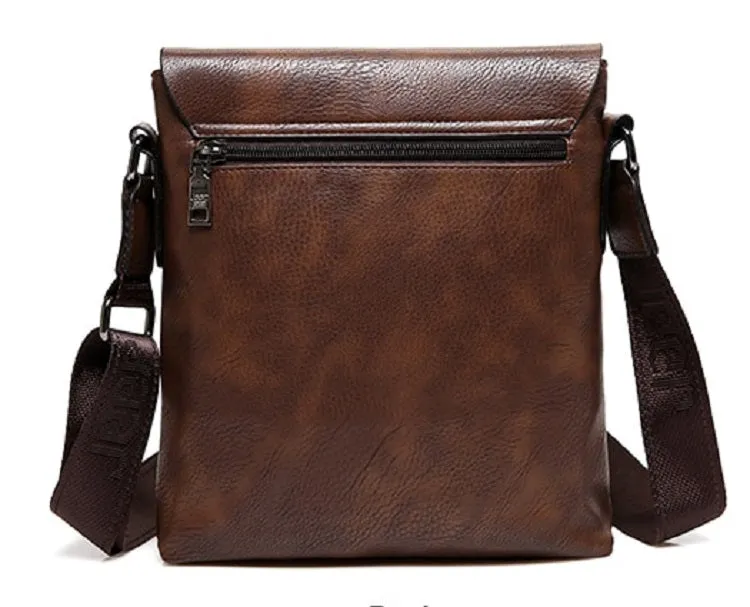 Men's Leather Waterproof Shoulder Bag