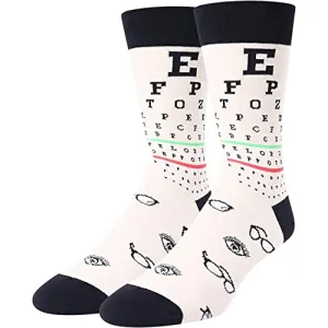 Men's Optometry Socks, Eyeball Socks, Unique Optometry Gifts for Men, Optometrist Gifts, Optician Gifts, Eye Doctor Gifts, Eyeball Gifts, Ophthalmologist Gifts