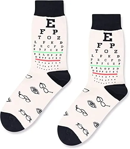 Men's Optometry Socks, Eyeball Socks, Unique Optometry Gifts for Men, Optometrist Gifts, Optician Gifts, Eye Doctor Gifts, Eyeball Gifts, Ophthalmologist Gifts