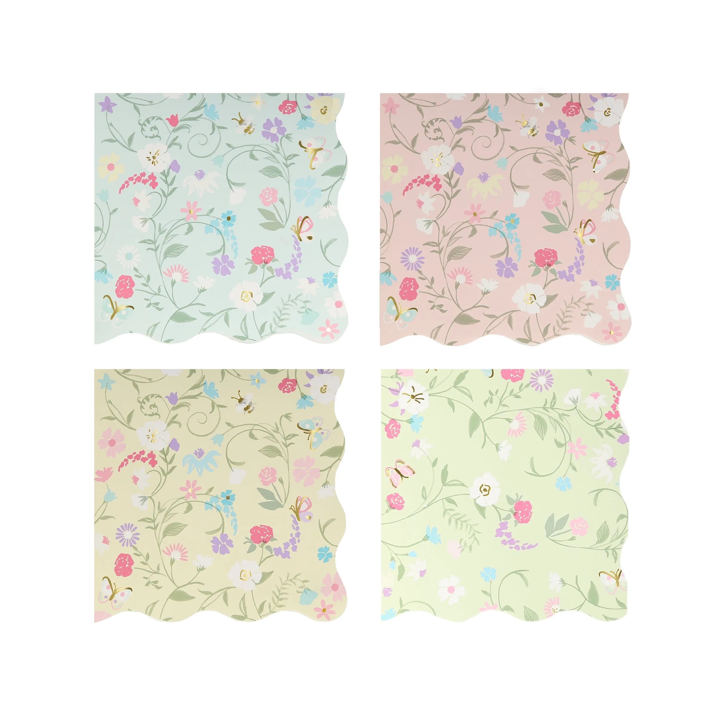 Meri Meri x Ladurée Paris Floral Small Napkins (x 16)