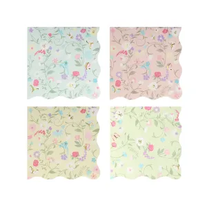 Meri Meri x Ladurée Paris Floral Small Napkins (x 16)