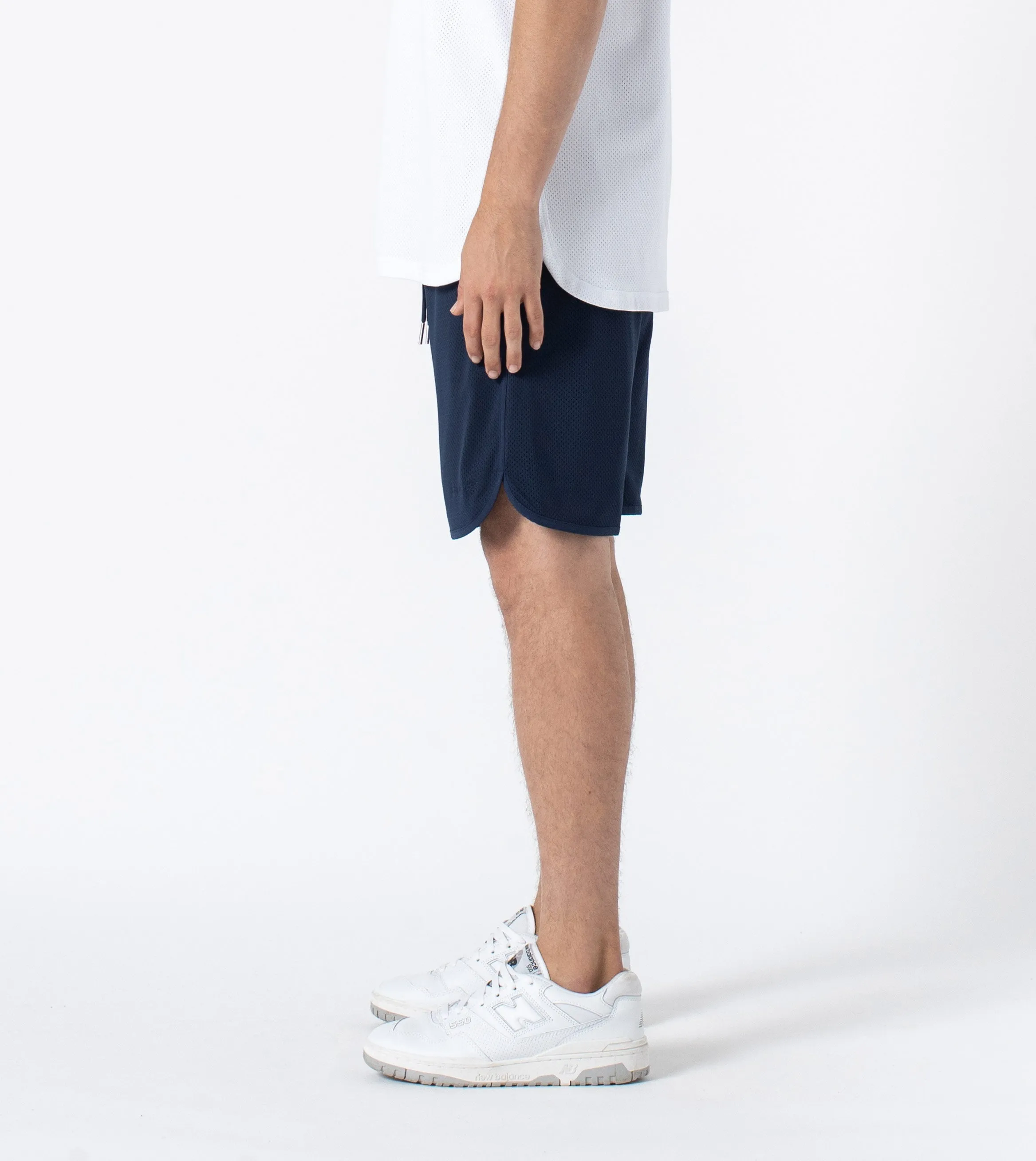 Mesh Basketball Short Indigo