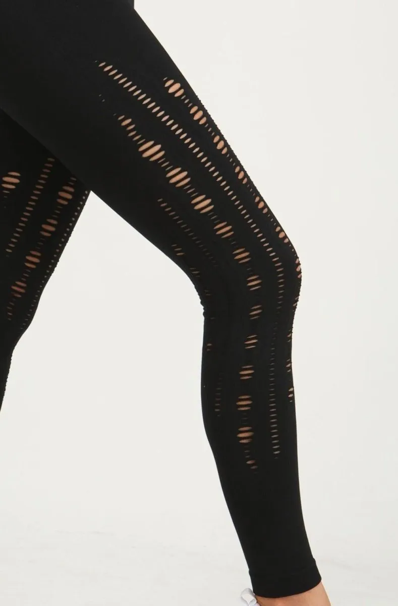 Mesh Leggings - Black