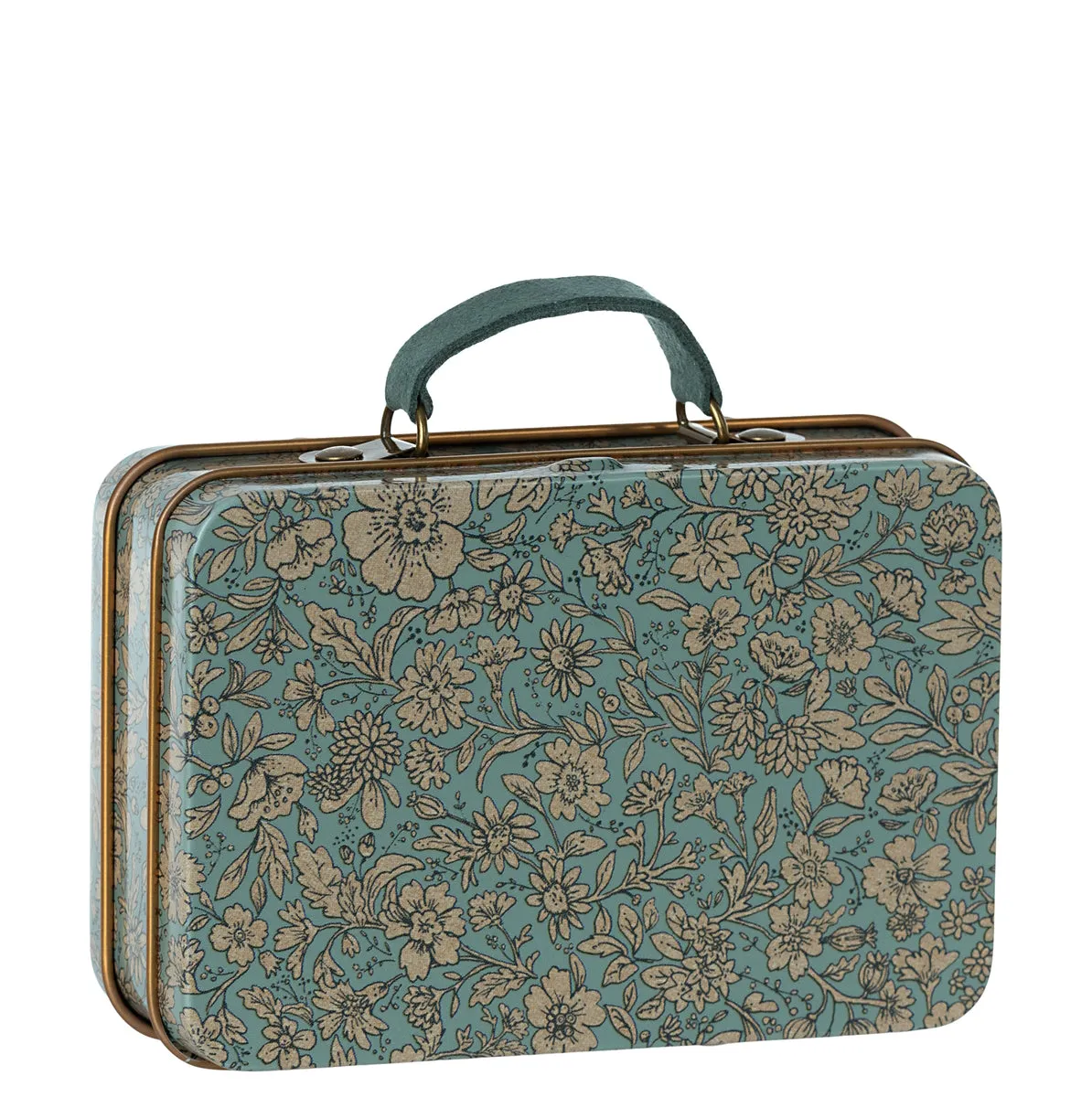 Metal Suitcase Blossom Blue