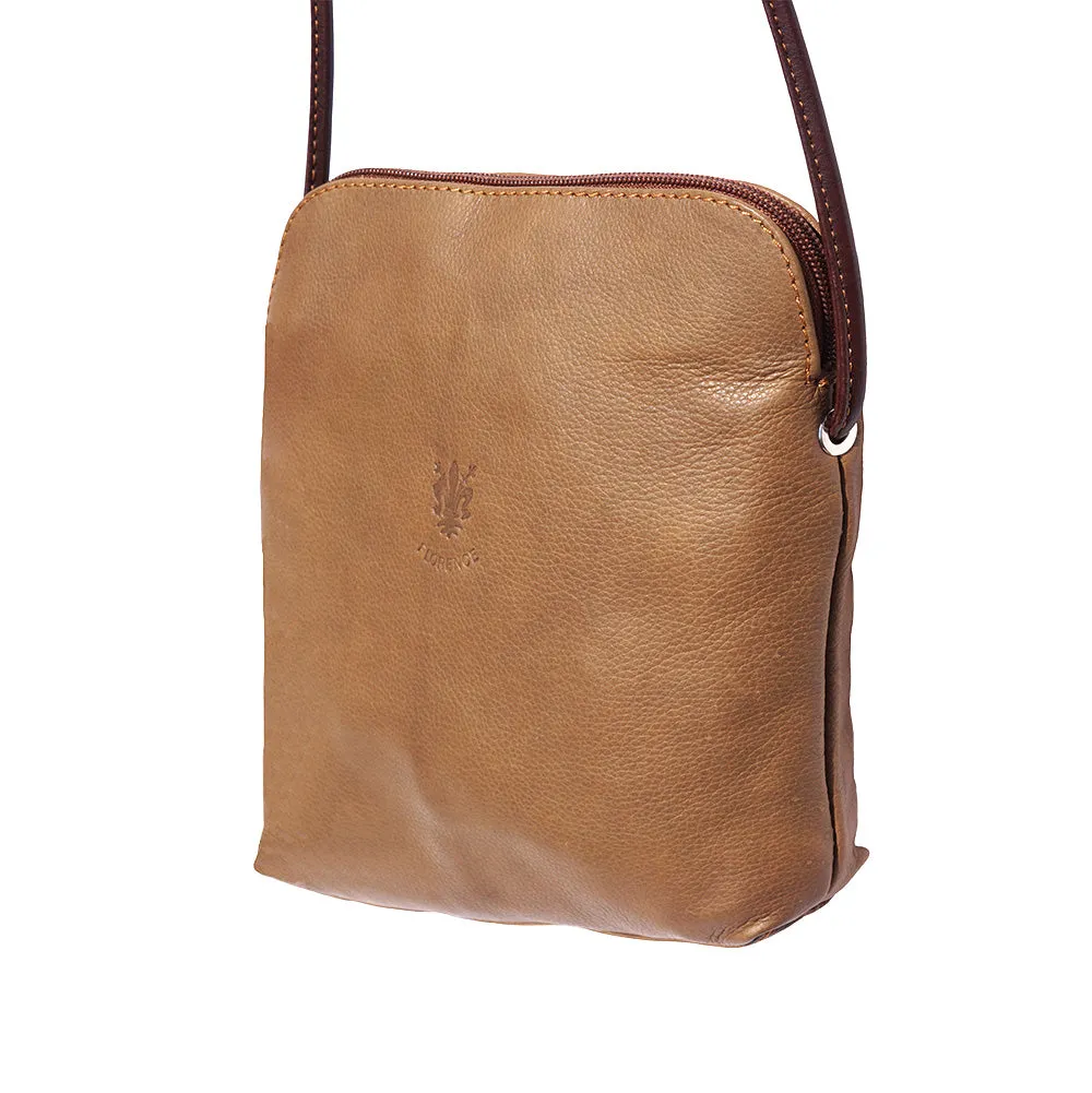 Mia GM leather unisex cross body bag