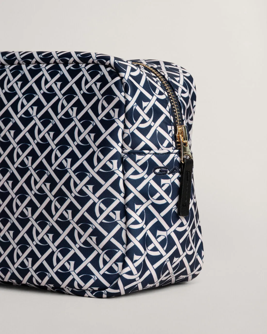 Monogram Print Wash Bag - Evening Blue