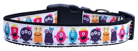 Monsters Nylon Ribbon Dog Collars Large