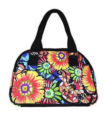 Multicolored Shoulder Bag With Floral Print