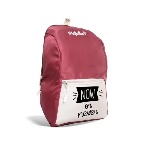 Nano Backpack 15 Ltr Now Or Never Wine   Beige