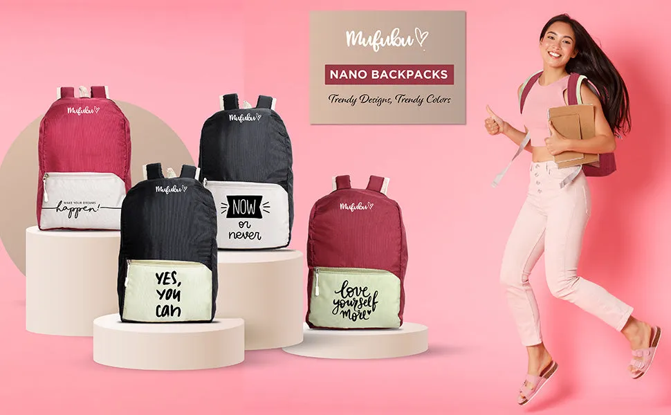 Nano Backpack 15 Ltr Now Or Never Wine   Beige