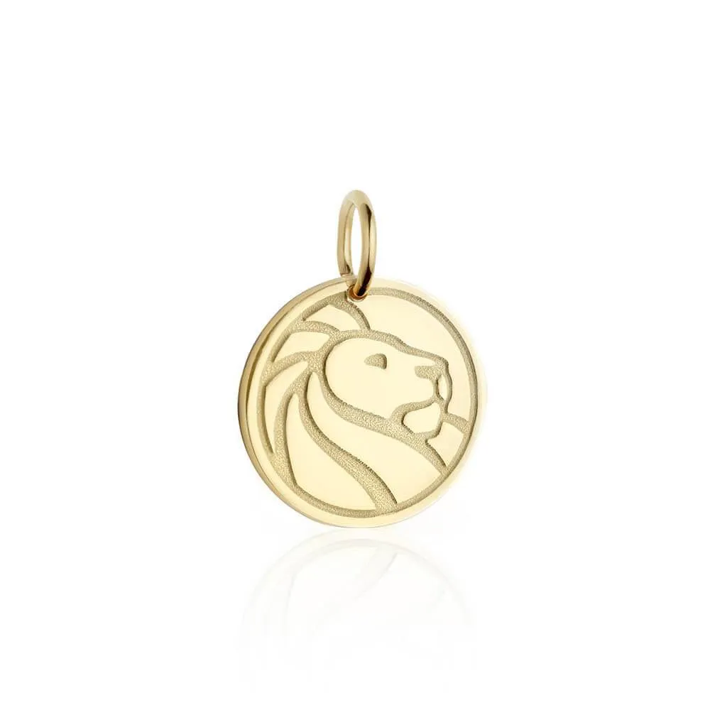 New York Public Library Tag Charm Solid Gold