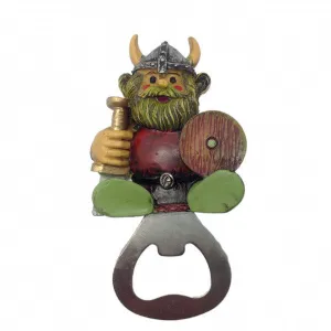 Norwegian Viking Refrigerator Magnet Bottle Opener