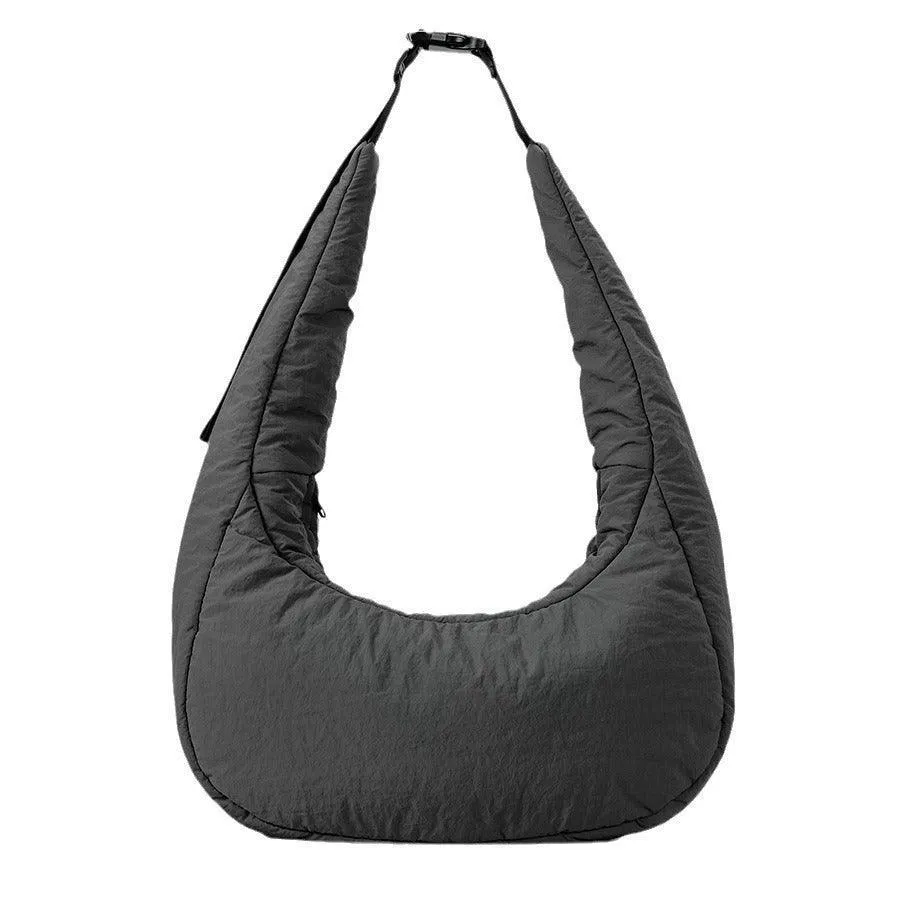 Nylon Quilted Large Large Capacity Bag- Stylish Dumpling Shape