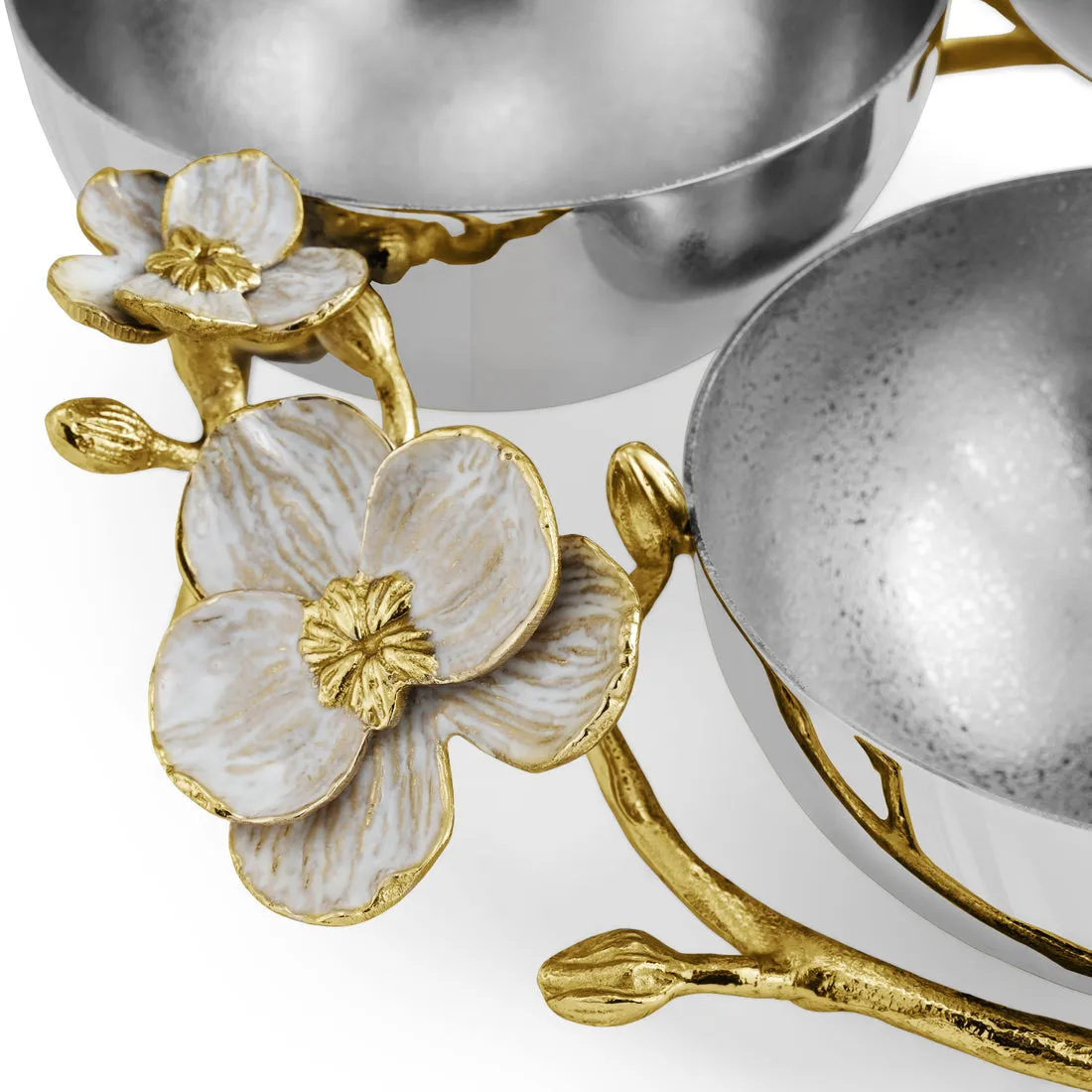 Orchid Triple Bowl
