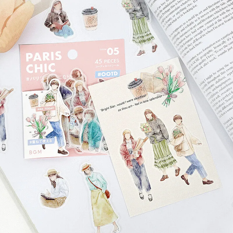 Paris Chic Flake Sticker