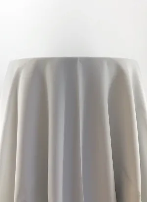 Patio White Polyester Tablecloth