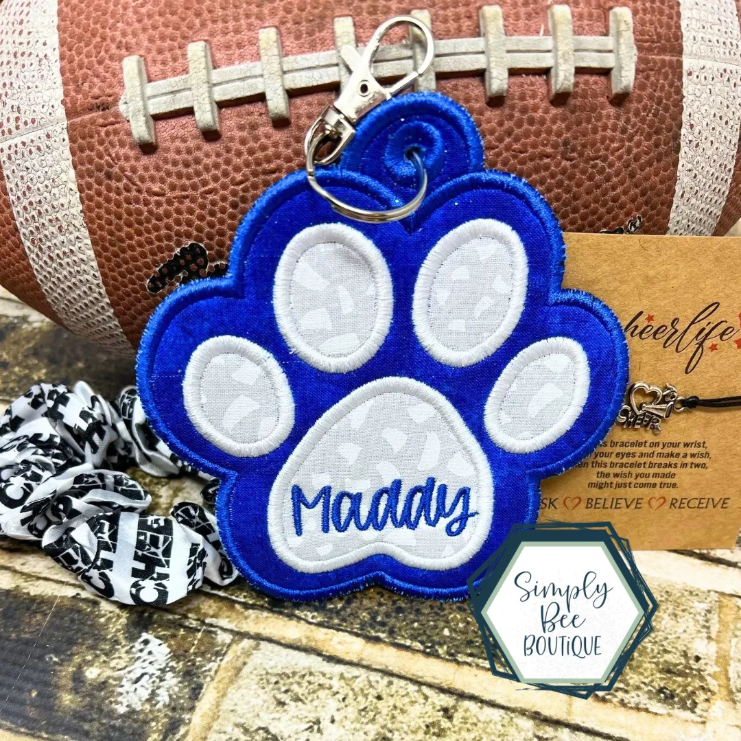 Paw Print Bag Tag