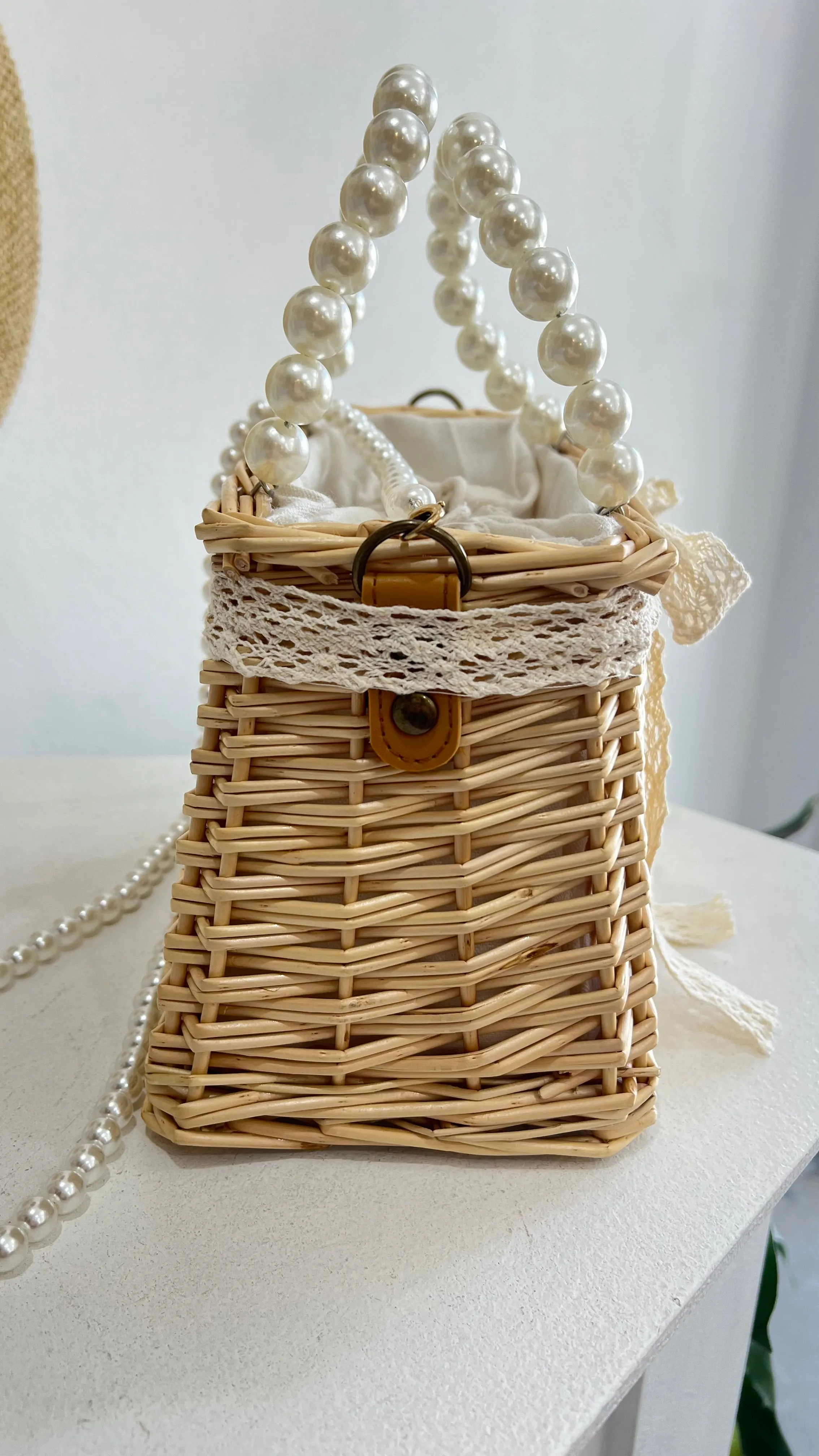 Pearl Basket Bag