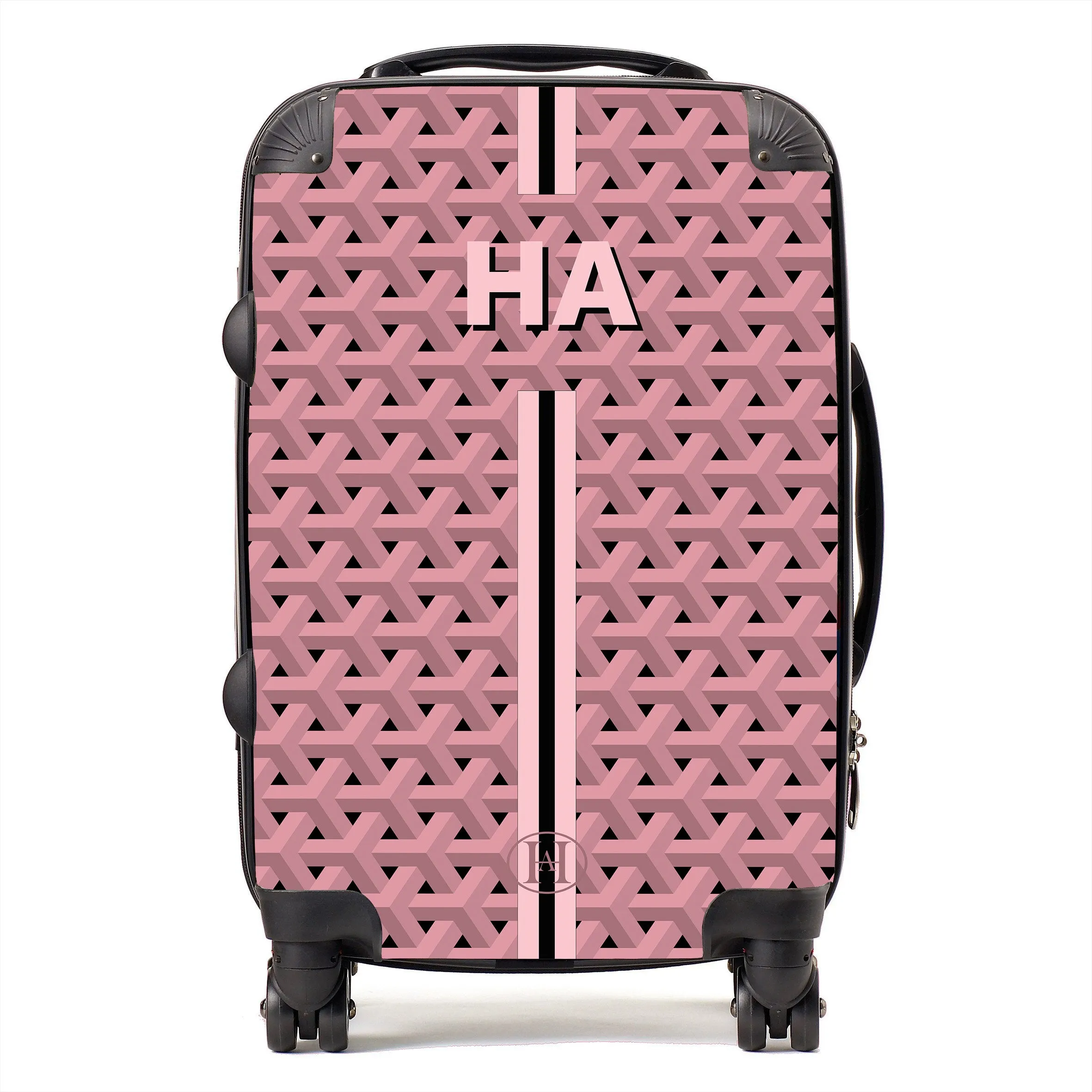 Personalised Printed Suitcase - Pink