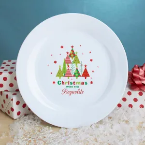 Personalized Christmas Ceramic Plate