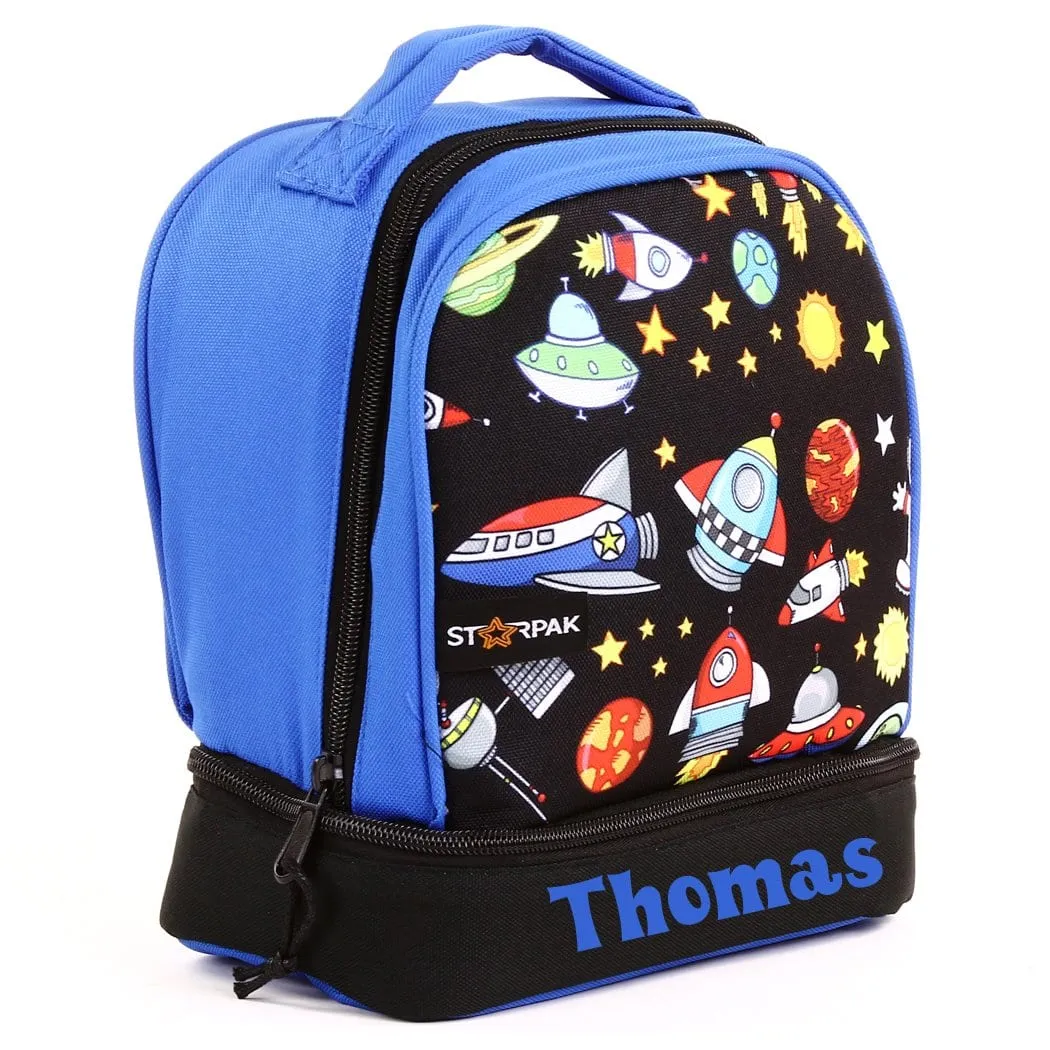 Personalized School Backpack or Lunch Bag - Space