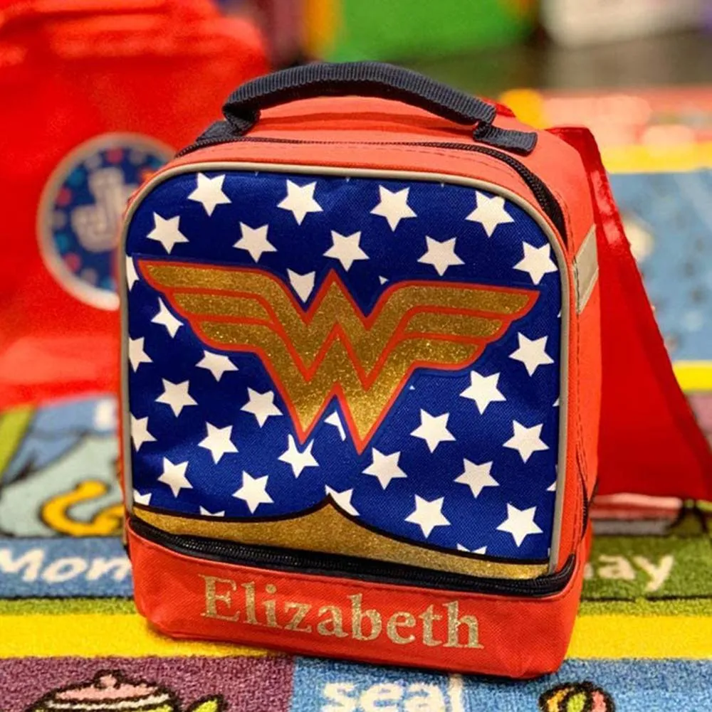 Personalized Wonder Woman Lunch Bag