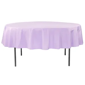 Polyester 90" Round Tablecloth - Lavender