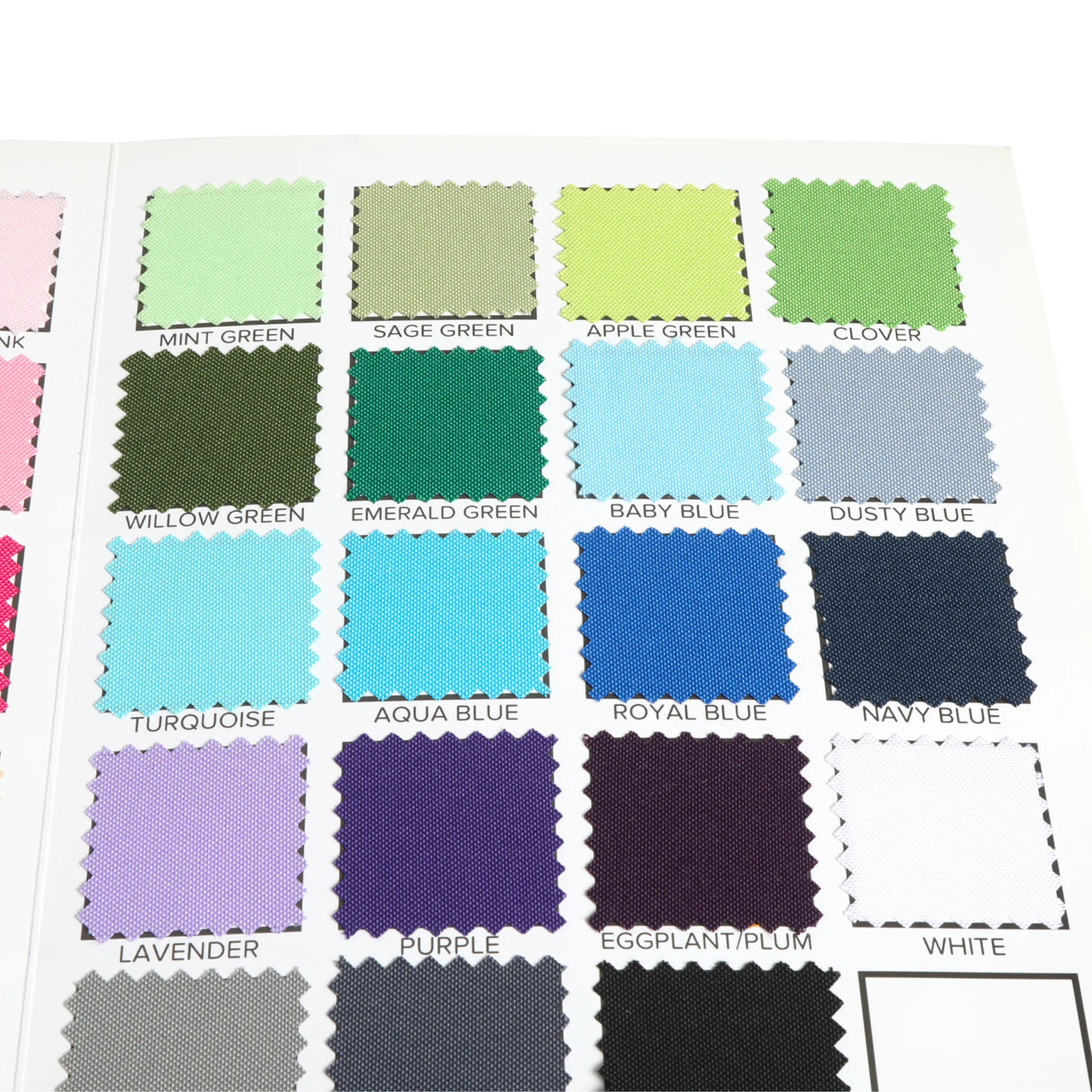 Polyester Swatch Chart