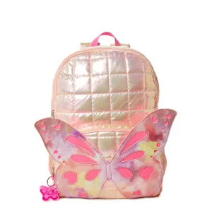 Puffer Butterfly Pink Backpack