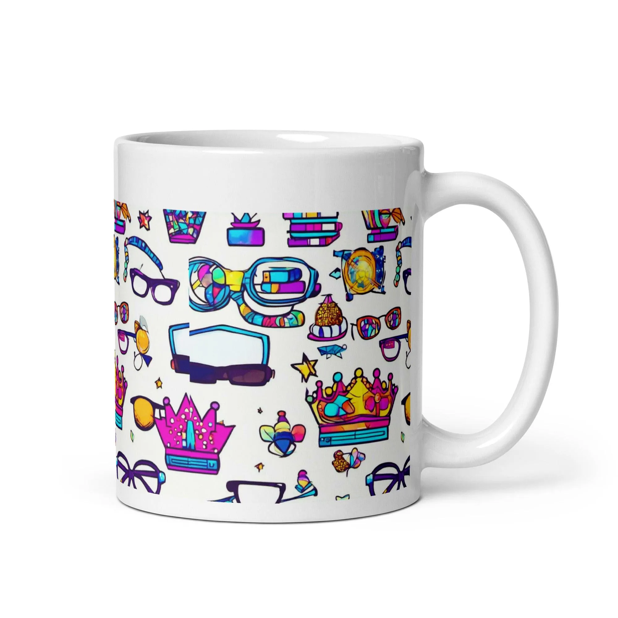 "Nerd Chic" White Glossy Mug