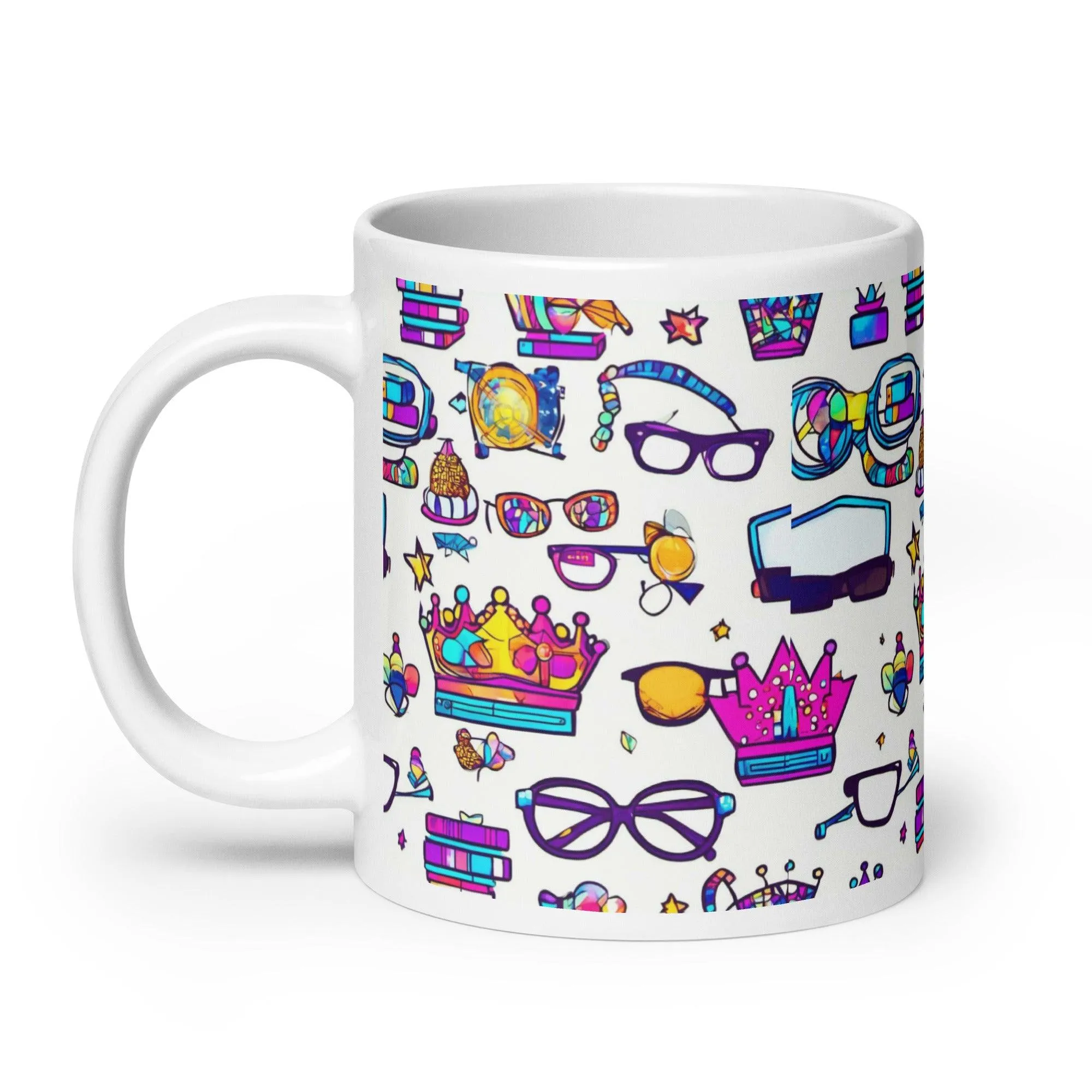 "Nerd Chic" White Glossy Mug