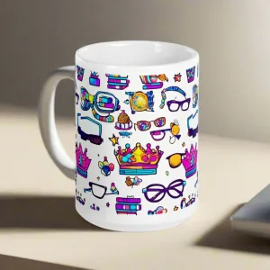 "Nerd Chic" White Glossy Mug