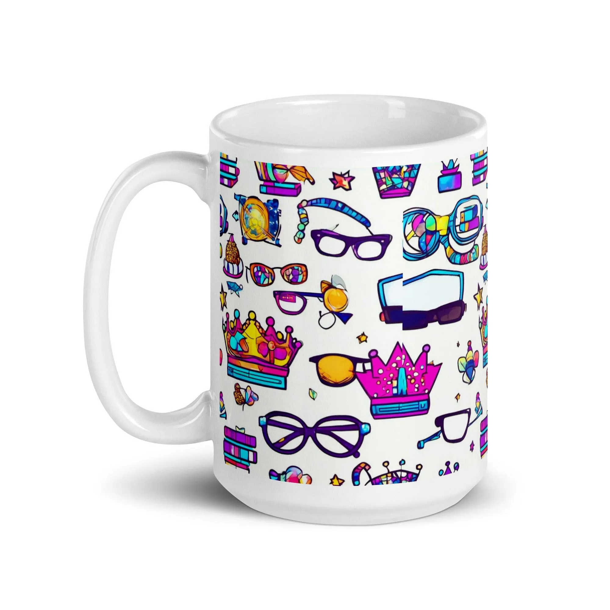 "Nerd Chic" White Glossy Mug