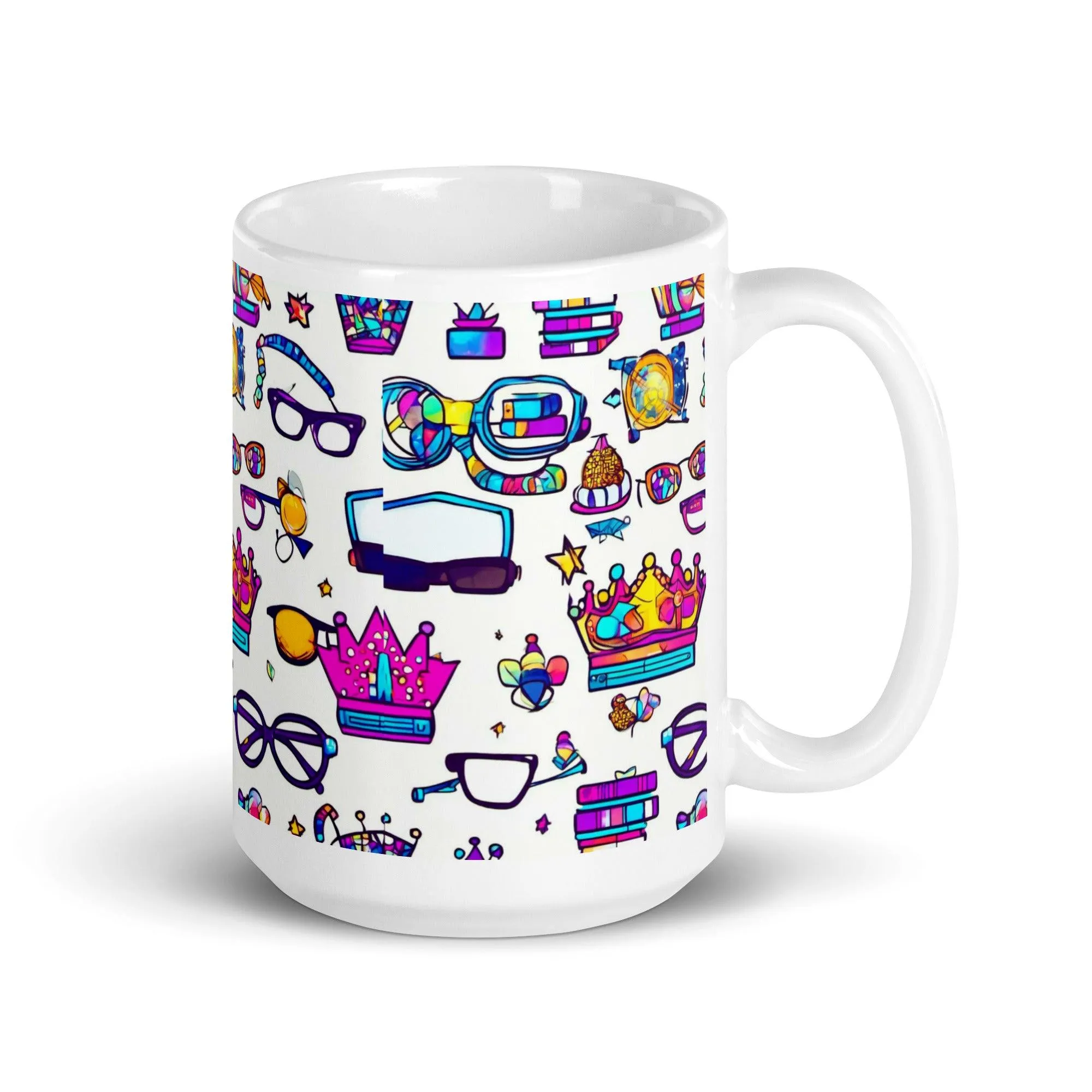 "Nerd Chic" White Glossy Mug