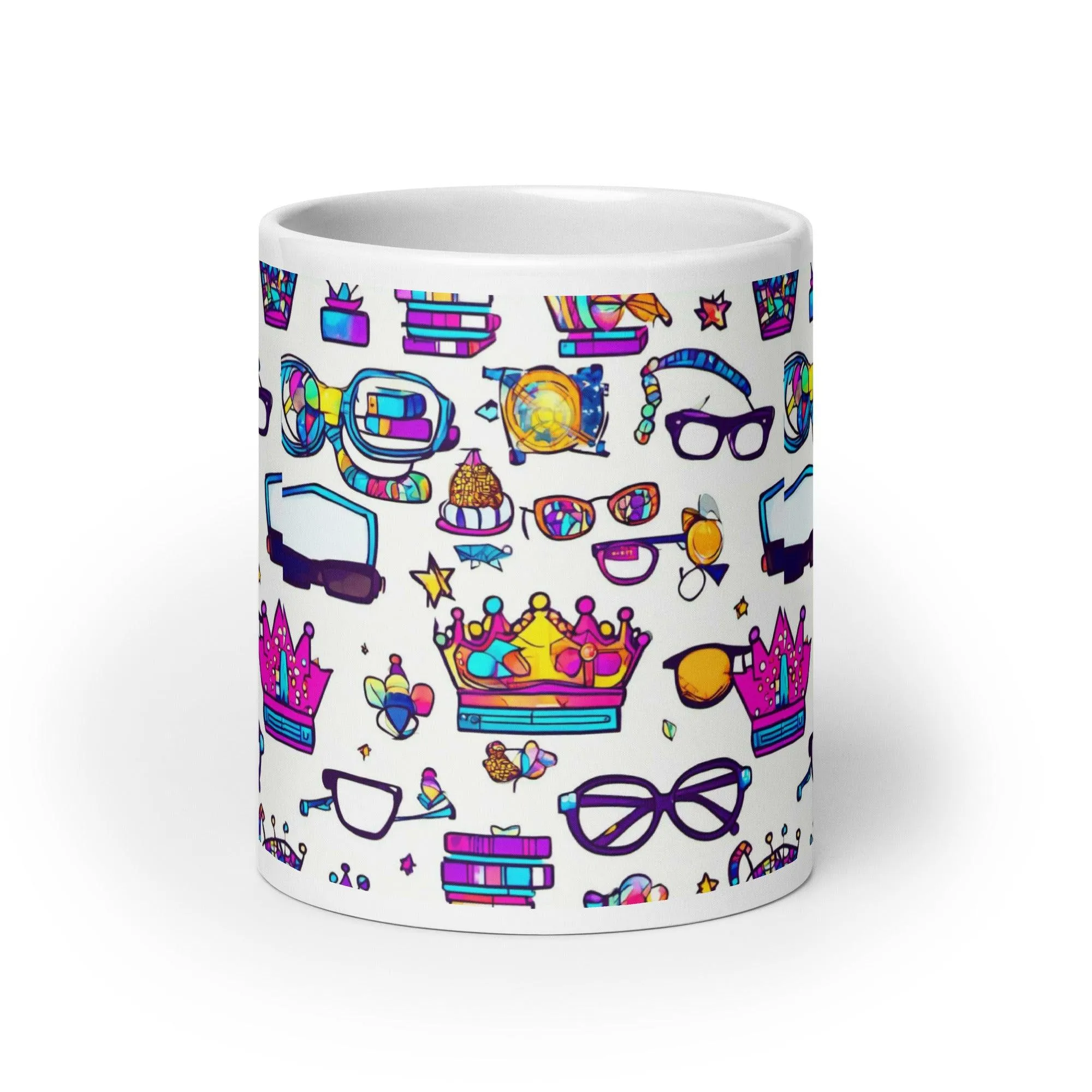 "Nerd Chic" White Glossy Mug