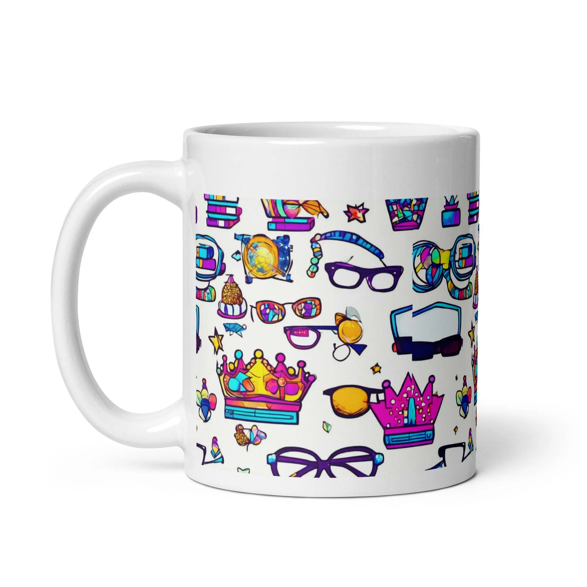 "Nerd Chic" White Glossy Mug