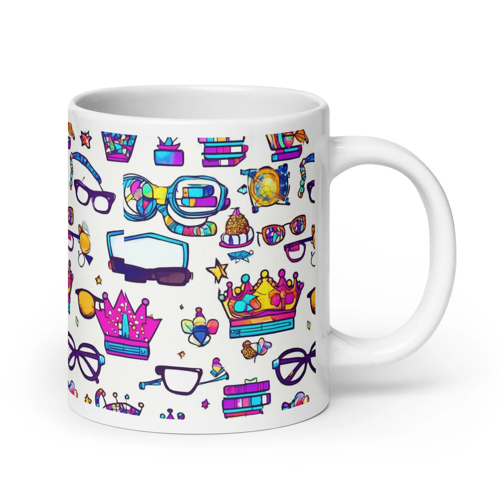 "Nerd Chic" White Glossy Mug