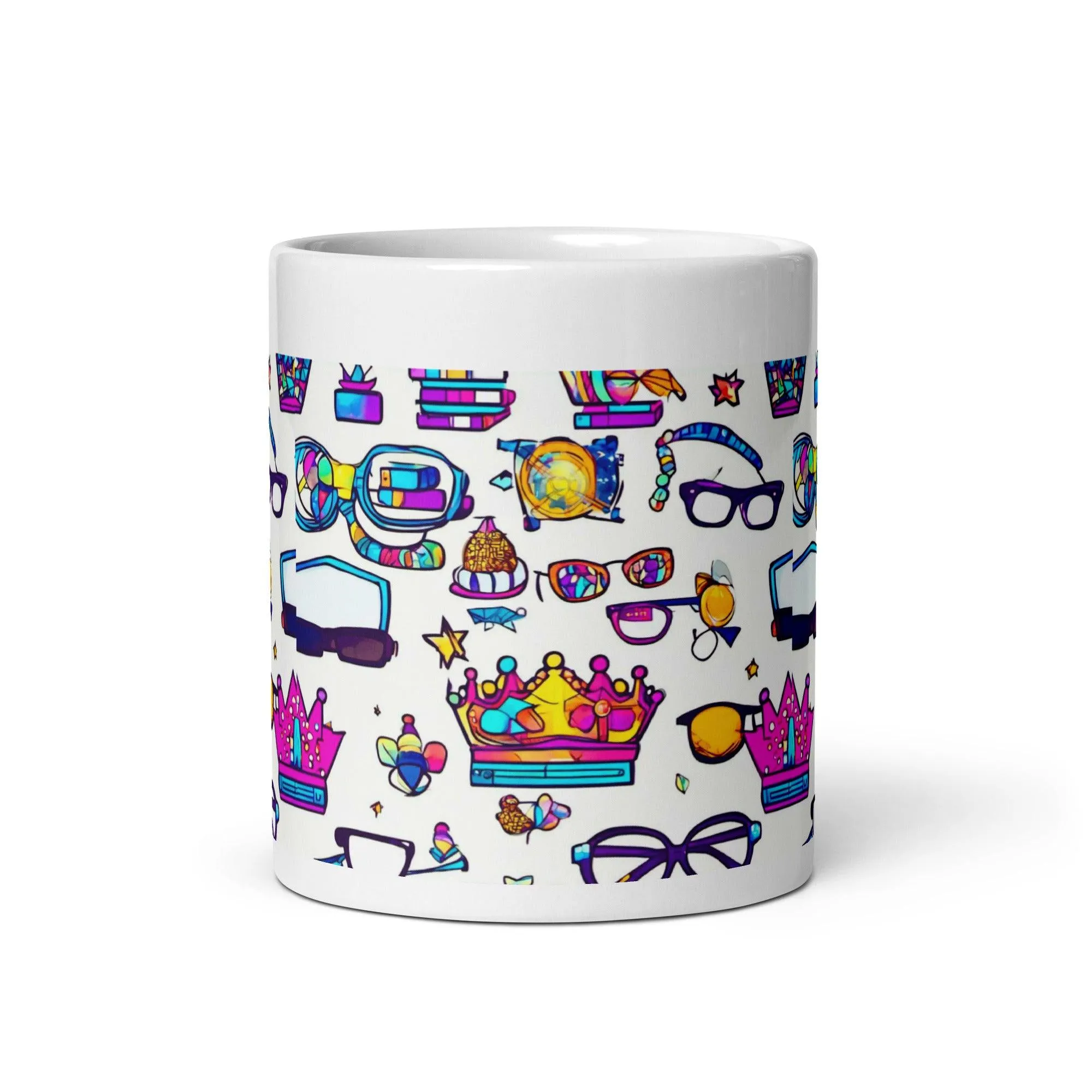 "Nerd Chic" White Glossy Mug