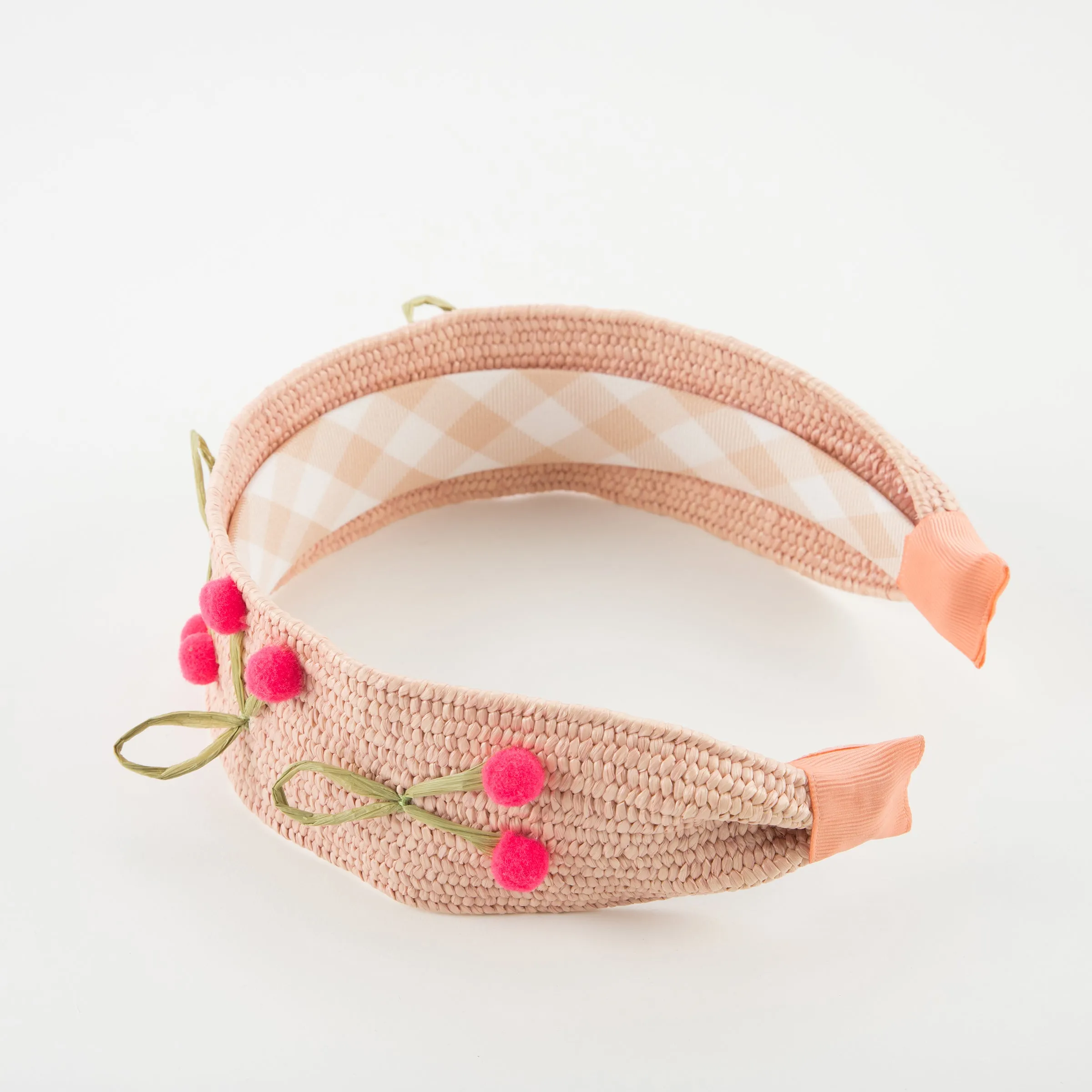 Raffia Headband Cherries