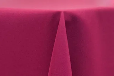 Raspberry Polyester Tablecloth