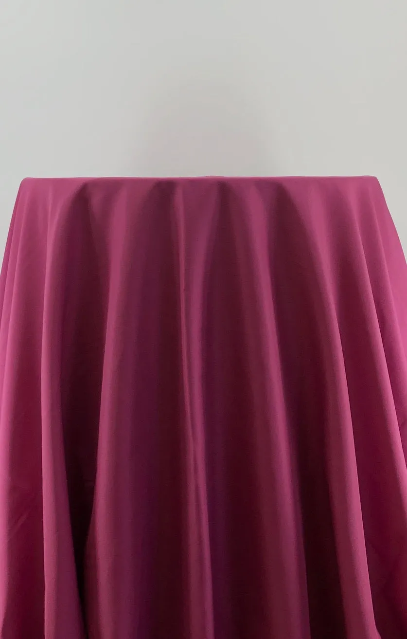 Raspberry Polyester Tablecloth