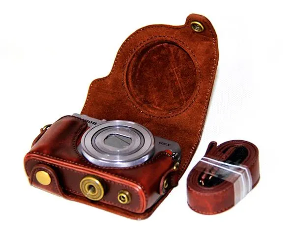 Retro Canon PowerShot G9 X Leather Camera Case